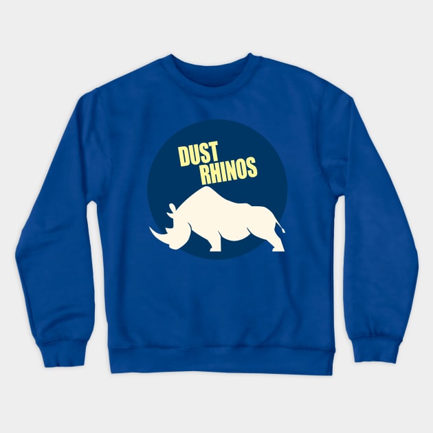 Dust Rhinos Blue Moon Crewneck Sweatshirt by Dust Rhinos Swag Store